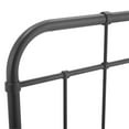 thumbnail image 4 of Pemberly Row Tête de Lit Moderne Style Ferme à Double Barreaux en Métal, Gris, 4 of 6