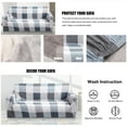 thumbnail image 6 of 1 2 3 4 Seater Printed Sofa Cover Couch Slipcover, Elastic Stretch Armchair / Loveseat / Couch Sectional Sofa Slipcover Furniture with 1 Pillowcase Protector Dog Pet, 6 of 11