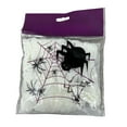 thumbnail image 2 of Glow-in-the-Dark Halloween Cobwebs - Luminous Ghost House Decor, Graveyard/Yard Scene Prop, Indoor/Outdoor Halloween Decoration, Spooky Cobweb Decor, White, 7.87*9.84in, 2 of 6