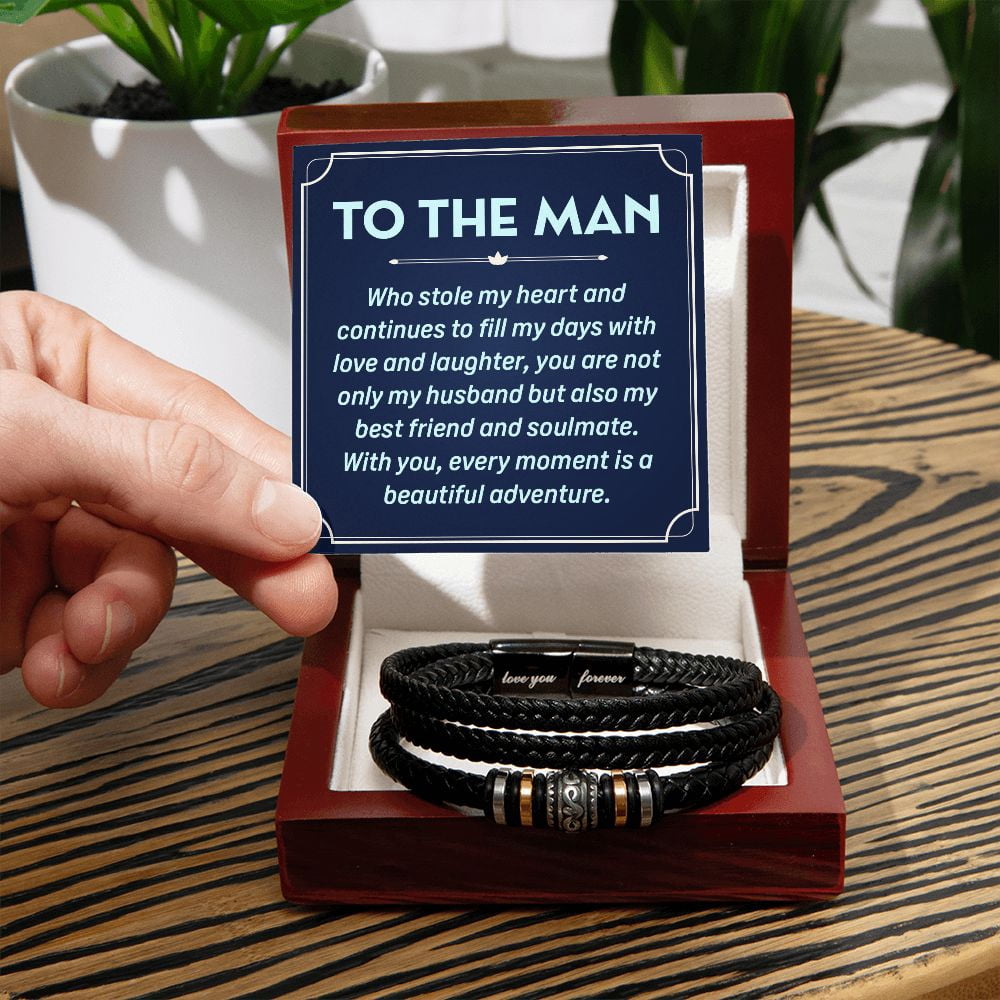 To My Husband To the Man Who Stole Love You Forever Bracelet