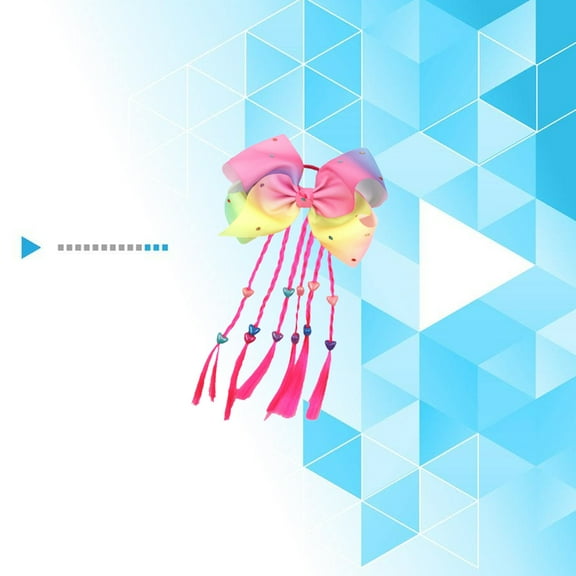 Soimiss Hair Ribbon for Girls Pink Braided 1Pack