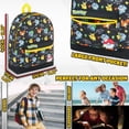 thumbnail image 4 of Mochila escolar Pokemon Kids Pikachu Eevee Pokeball negra, 4 of 7