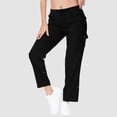 thumbnail image 1 of WILLBEST Pantalones Casuales para Mujer, de Cintura Alta, Pierna Ancha, con Cordón Elástico, Cómodos, Rectos, Largos y con Bolsillos para Un Estilo Informal. Extra Grande, 1 of 8