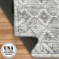 thumbnail image 2 of ReaLife Machine Washable Rug - Stain Resistant, Non-Shed - Eco-Friendly, Padded, Family & Pet Friendly - Made from Premium Recycled Fibers - Zara Distressed - Ivory, Lt Grey/Blue Blush - 2'6" x 8', 2 of 5