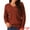 Wine Red, variant on DARING DIVA V Neck Long Sleeve Sweater Casual Loose Chunky Pullover S Blue
