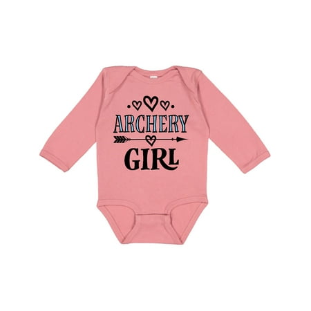 

Inktastic Archery Girl Bow Hunting Gift Baby Girl Long Sleeve Bodysuit