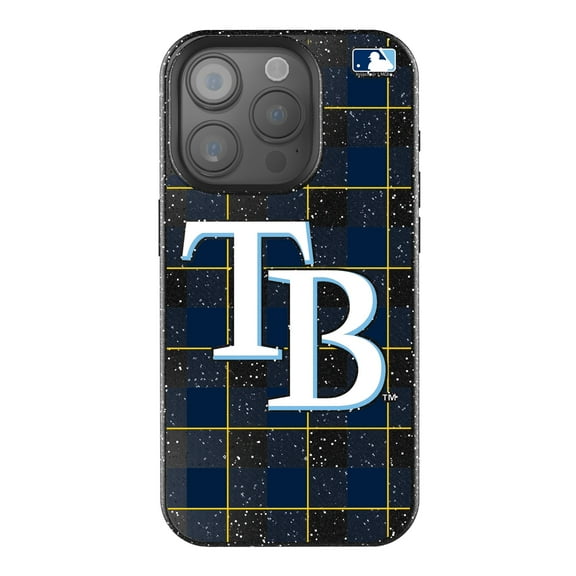 Keyscaper Tampa Bay Rays Plaid Bling iPhone Case