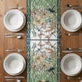 thumbnail image 4 of Table Runner 72 Inches Long for Kitchen Dining, Animal Flowers Dresser Scarf Farmhouse, Dining Table Decorations for Wedding/Parties, Vintage Butterflies Dragonfly Floral 18 x 72 In, 4 of 8