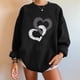 thumbnail image 2 of Moda mujer casual manga larga impresa damas sudaderas tops blusa Fridja fksj1661, 2 of 5