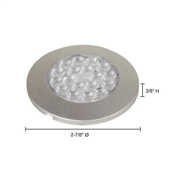 Jesco Lighting SD122CV3540-S 18 in. LED Round Surface Mount Display Light - Silver