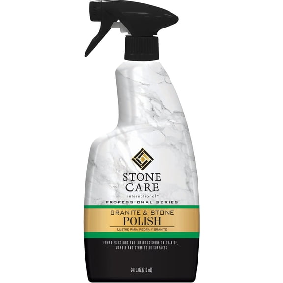 Stone Care International Granite Stone Polish - 24 Ounce - for Granite Marble Soapstone Quartz Quartzite Slate Limestone Corian Laminate Tile Countertop