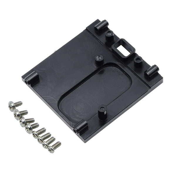 Dualoai RC Car Motor Mount Aluminum Alloy Sturdy Upgrade Part for MN168 MN78 1/12 RC Black