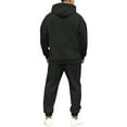 thumbnail image 5 of Men's Fall/Winter Hooded Sports Set, for Casual Training and Cold Weather Activities,Black,L, 5 of 7