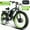 Black-Green, variant on 5000W Peak Dual Motor AWD Electric Bike, 60V 25AH 21-Speeds 45MPH 26" Fat Tire Mountain Snow E Dirt Bicycle