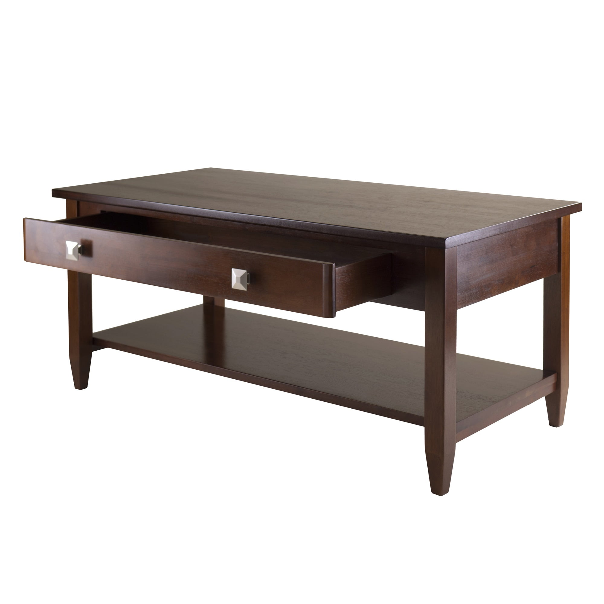 Winsome Wood Richmond Coffee Table with Drawer, Walnut Finish