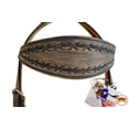 thumbnail image 4 of HILASON Brown Western Horse Headstall Breast Collar Set Tack American Leather, 4 of 7