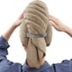 thumbnail image 1 of Toalla de microfibra para el cabello, envoltura Extra grande, toalla para el cabello de secado rápido con banda elástica, turbante envolvente de toalla para el cabello suave ultraabsorbente, 1 of 5