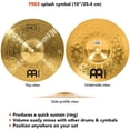 thumbnail image 5 of Meinl Cymbal Set Box Pack with 14鈥?Hihats, 20鈥?Ride, 16鈥?Crash, Plus a FREE 10鈥?Splash 鈥?HCS Traditional Finish Brass 鈥?Made In Germany, 2-YEAR WARRAN, 5 of 5