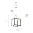 thumbnail image 4 of 52627PN Kichler Lighting Eisley - 4 Light Foyer Pendant-30 Inches Tall and 22.25 Inches Wide-Polished Nickel Finish, 4 of 6