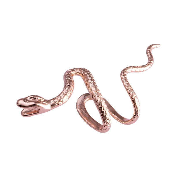 Minnieouse 1 pieza de Clips de oreja de serpiente sin Punk Clip no perforante pendiente manguito de oreja para Mujeres Hombres Ropa, zapatos y accesorios Miscelánea Oro rosa