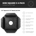 thumbnail image 2 of Bloques niveladores para RV SnapPad Mini Square 5, paquete de 4, 2 of 7