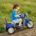 thumbnail image 6 of GLAF Kids Motorcycle for Boys & Girls Ages 3-6, 6V Battery Powered Electric Motorbike, 3 Wheels Ride on Toys with LED Lights, Bluetooth Music, Blue, 6 of 12