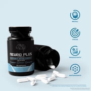 (3 Pack) Neuro Plus Brain and Focus Capsules – Premium NeuroPlus Brain Formula for Memory, Focus, and Cognitive Support, Neuro+ Pills for Mental Clarity and Concentration, Reviews (180 Capsules)