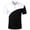 Black, variant on Collared Shirt Men Basic Tee Button Collar Gradient Ribbed Knitted Shirt Regular Fit Outdoor Casual Polo Shirts,Light ,XXXL