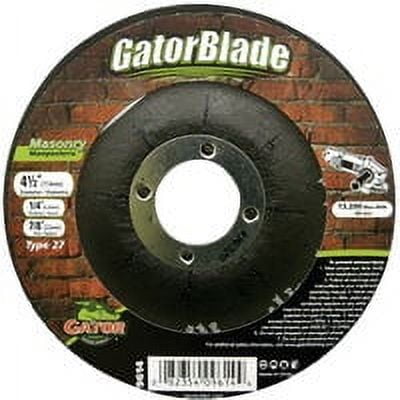 Gator 4-1/2 in. D X 7/8 in. in. Masonry Grinding Wheel