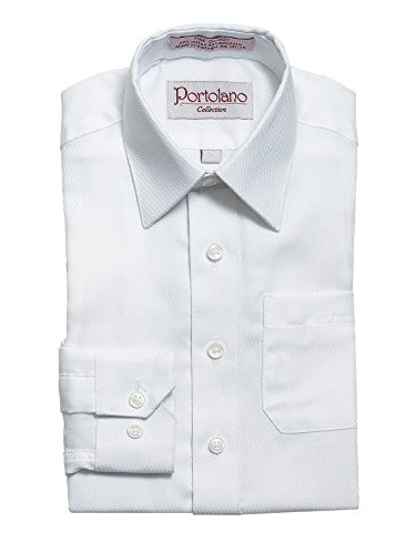 boys husky white dress shirt