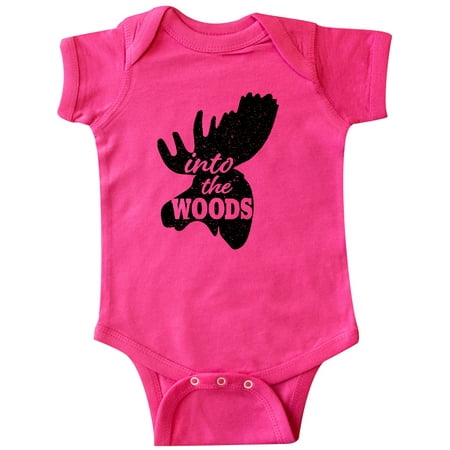 

Inktastic Moose Head Silhouette Into the Woods Gift Baby Boy or Baby Girl Bodysuit