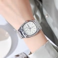 thumbnail image 4 of ACouple Quartz Watches Set - Stainless Strap Matching His & Hers Multifunctional Watches with Date, Alarm & Chronograph - Elegant Couple's Timepieces for Everyday Wear D, 4 of 7