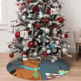 thumbnail image 5 of Saiise Christmas Tree Skirt 30" ,Xmas Tree Skirts with Scooby-Doo J Pattern,Tree Mat for Indoor Outdoor Christmas Winter Holiday Party Indoor Decorations, 5 of 7