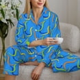 thumbnail image 6 of Naloa Colorful Snake Pajamas for Women Set, Womens Pajama Sets, Lounge Sets for Women, 2pjs for Women-X-Large, 6 of 7