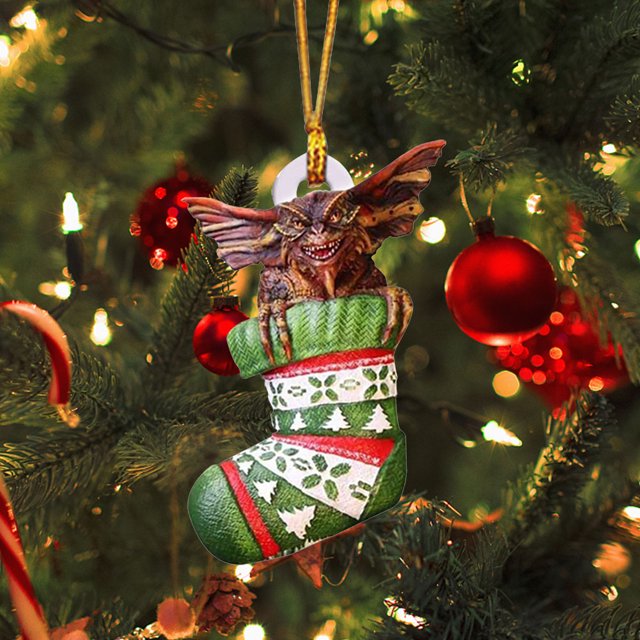 Árbol de Navidad acrílico Decoración colgante Adornos colgantes de dibujos animados para niños (10) Likrtyny Libre de BPA