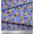thumbnail image 3 of Soimoi Poly Georgette Fabric Leaves & Reindeer Animal Decor Fabric Printed Yard 42 Inch Wide, 3 of 3
