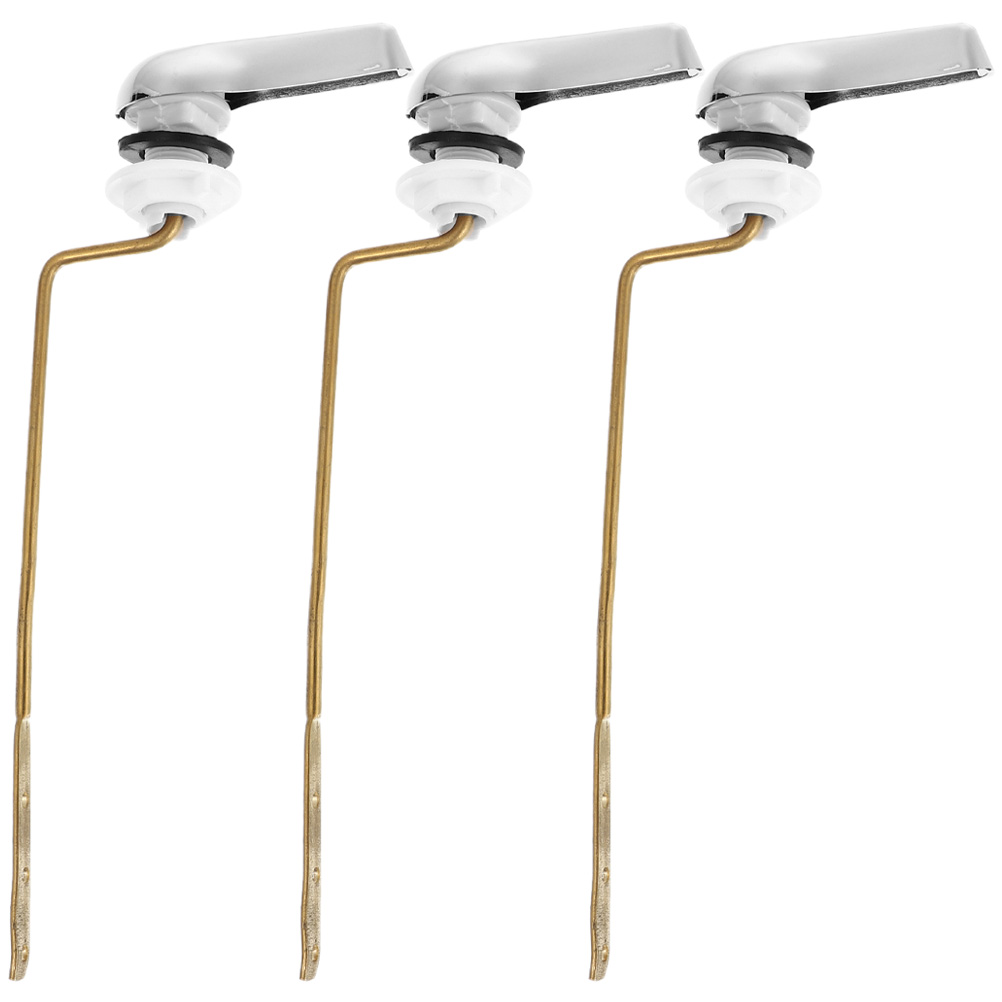 3pcs Toilet Flush Handle Replacement Toilet Handle Side Mount Toilet