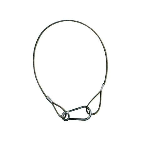 UPC: 0807822081459 | SAFETY CABLE  30  LONG WITH STANDARD SIZE SPRING HOOK