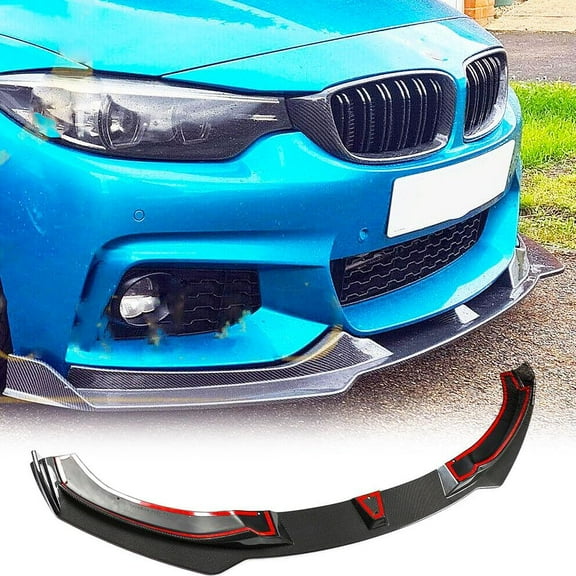 Carbon Fiber Front Bumper Lip for BMW 4 Series F32 F33 F36 M Sport 2Door 4Door 2014-2019 418i 420i 428i 435i 440i M Tech Chin Spoiler Splitter Protector