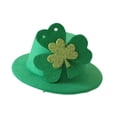 thumbnail image 4 of CALLE. Accesorio de disfraz creativo para decoración de sombrero del día de San Patricio para recuerdos de fiestas navideñas Verde, 4 of 8