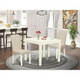 thumbnail image 2 of Atlin Designs 3-piece Wood Dining Set in Linen White/Cream, 2 of 6