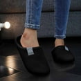 thumbnail image 2 of House Slippers for Women Closed Toe Thick Warm Indoor And Outdoor Shoes Fuzzy Memory Foam Slip On Home Slippers, 2 of 7