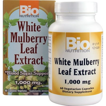 Bio Health Raspberry Leaf - Bio Nutrition Inc. White Mulberry Leaf Ctsules, 60 Ct