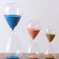 thumbnail image 2 of DESIGNICE Hourglass,Glass Smooth Sand Timer - No Clogging,Exquisite Colored Sand Hourglass,Yellow, 2 of 4