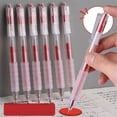 thumbnail image 7 of Clear Retractable Gel Pens, 0.5mm Fine Point Quick Dry Gel Pens, Soft Grip Smooth Writing Pens, No Smudge Black Ink Office Pens, Transparent Click Pens for Home Office Journaling Note Taking, 7 of 7