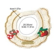 thumbnail image 3 of Christmas Pet Collar,Hand-Crocheted Festive Pet Neckwear With Adjustable Design,Cute Holiday Accessories For Cats & Small Dogs (Multiple Styles), 3 of 4