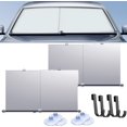 thumbnail image 1 of Parasol retráctil automático para coche, parasol retráctil automático para parabrisas de coche, parasol retráctil para parabrisas de coche (2 bolsas), 1 of 6