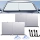 thumbnail image 1 of Parasol retráctil automático para coche, parasol retráctil automático para parabrisas de coche, parasol retráctil para parabrisas de coche (2 bolsas), 1 of 6