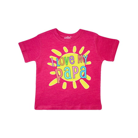 I Love my Papa- sun and rainbow letters Toddler T-Shirt