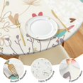 thumbnail image 3 of Round Floral Tablecloth with Elastic Border, Water-Resistant Polyester Cover, Perfect for Home Kitchen or Garden Setup, Fits 44-52 Inch, 3 of 6